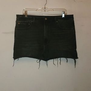Abercrombie & Fitch Mini Gray Denim Skirt